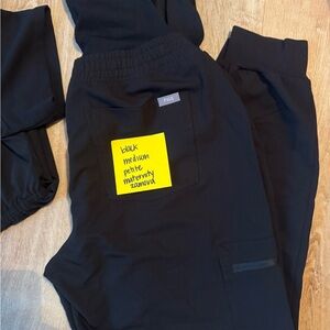 Figs Black Maternity Set